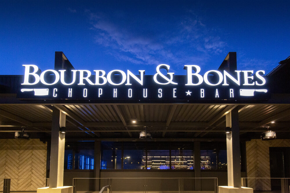 Bourbon &amp; Bones upscale steakhouse restaurant in Peoria Arizona